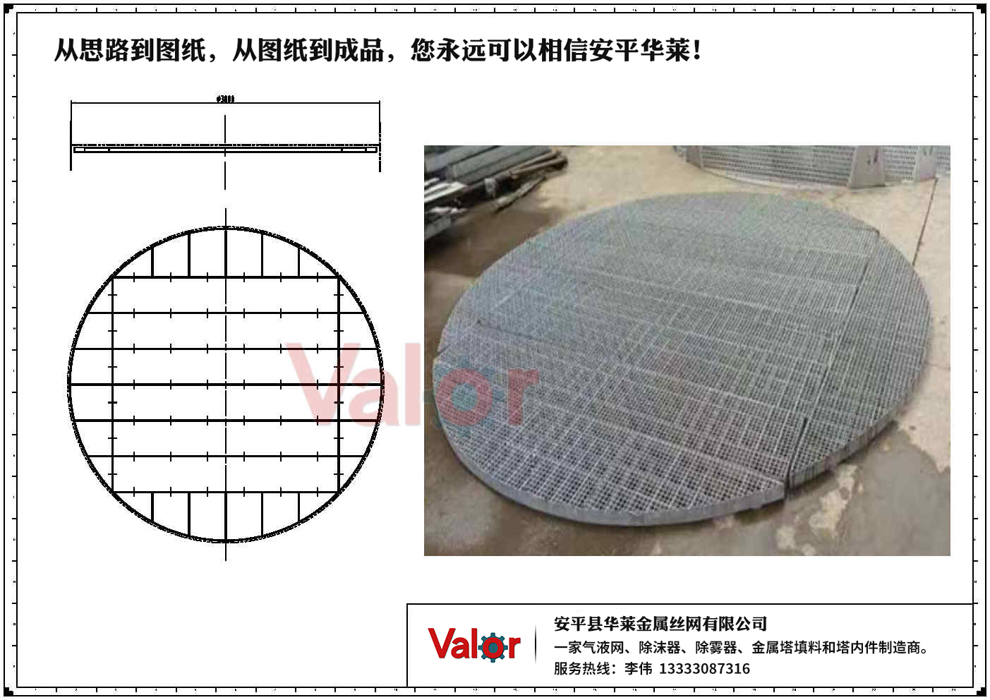 segmented random packing bed limiter, welded with customized wire mesh